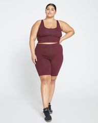 Roya Bike Shorts - Black Cherry