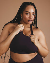 Next-to-Naked Racerback Sports Bra - Purple Jewel