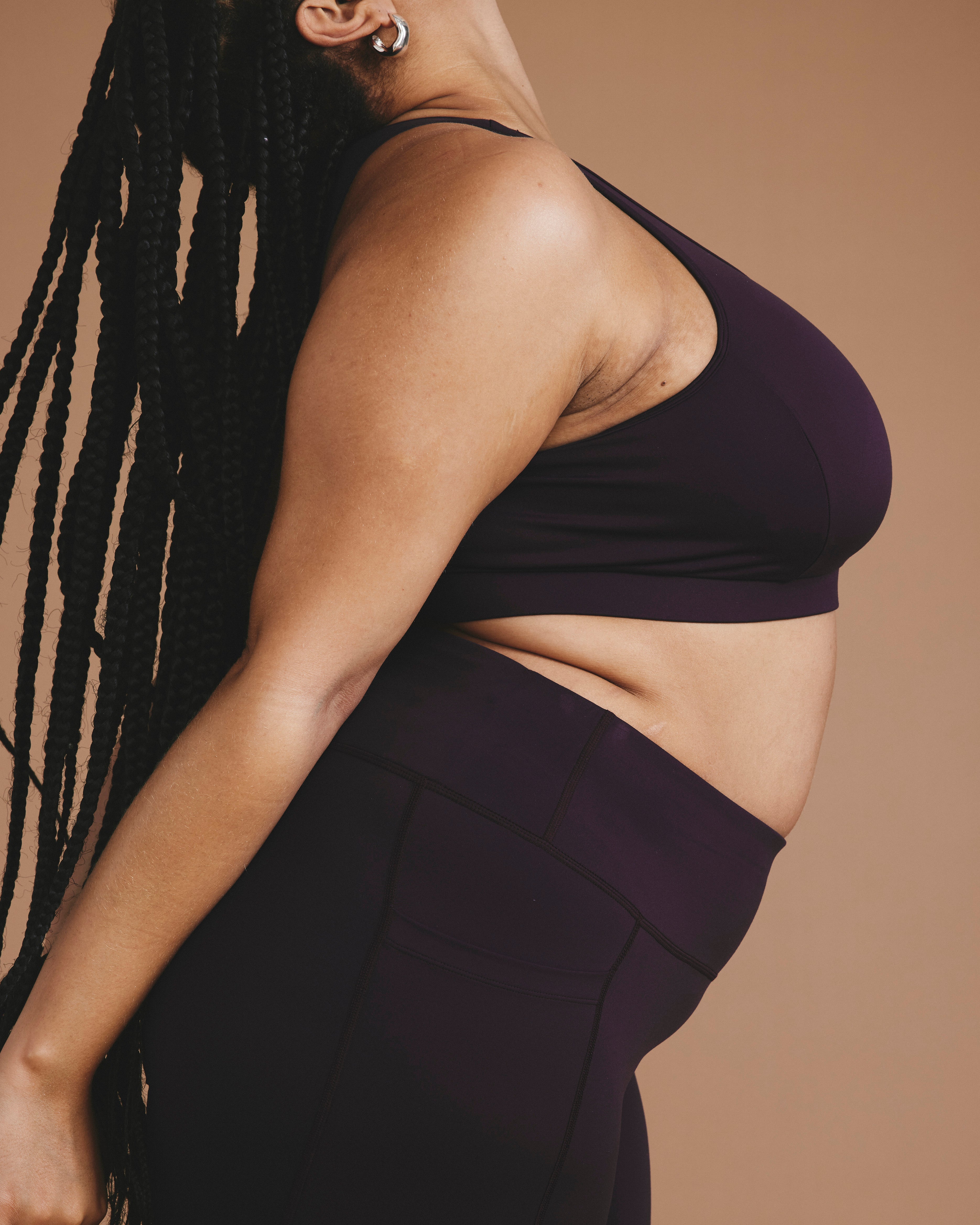 Next-to-Naked Racerback Sports Bra - Purple Jewel