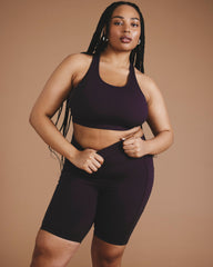 Next-to-Naked Bike Shorts - Purple Jewel