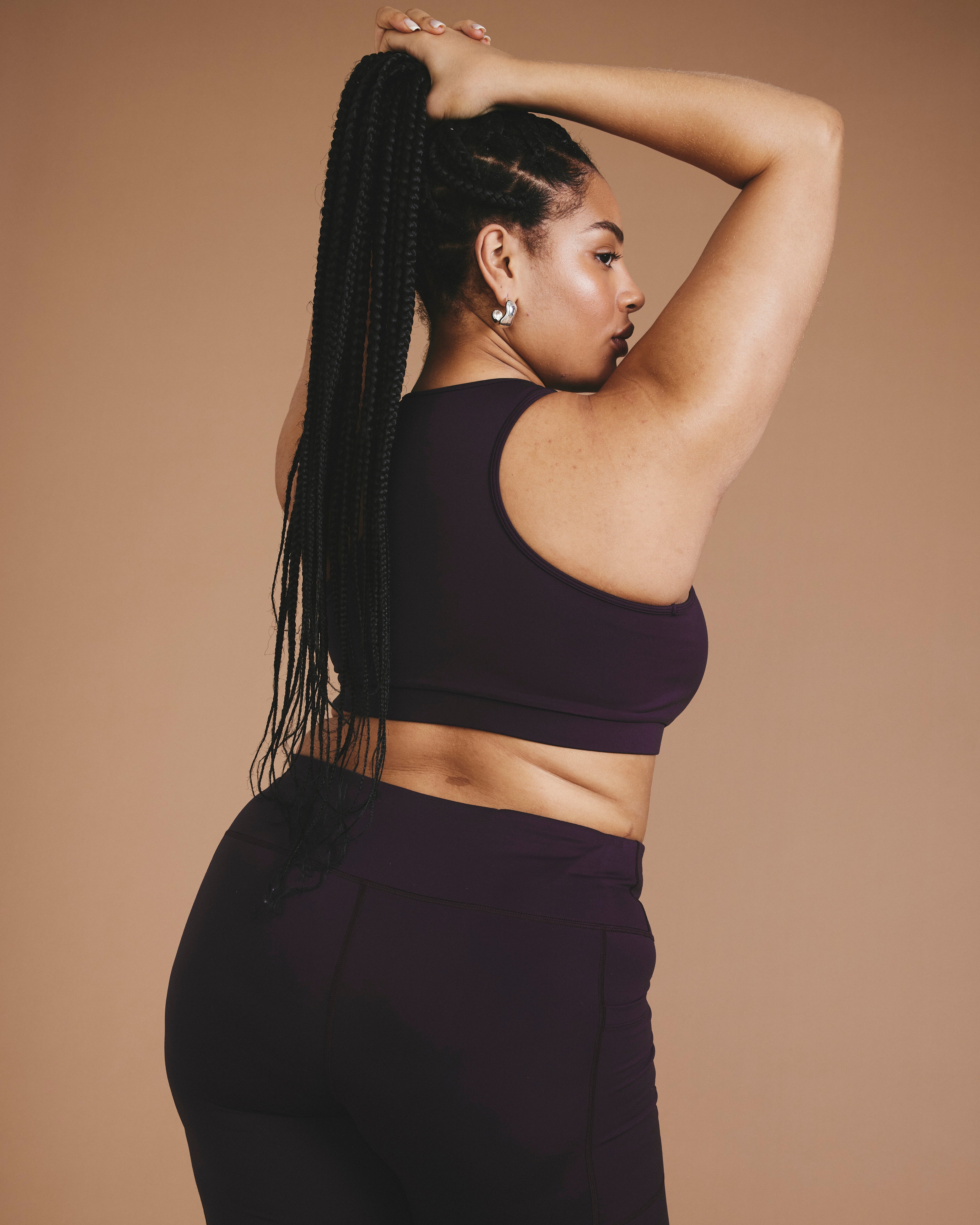 Next-to-Naked Racerback Sports Bra - Purple Jewel