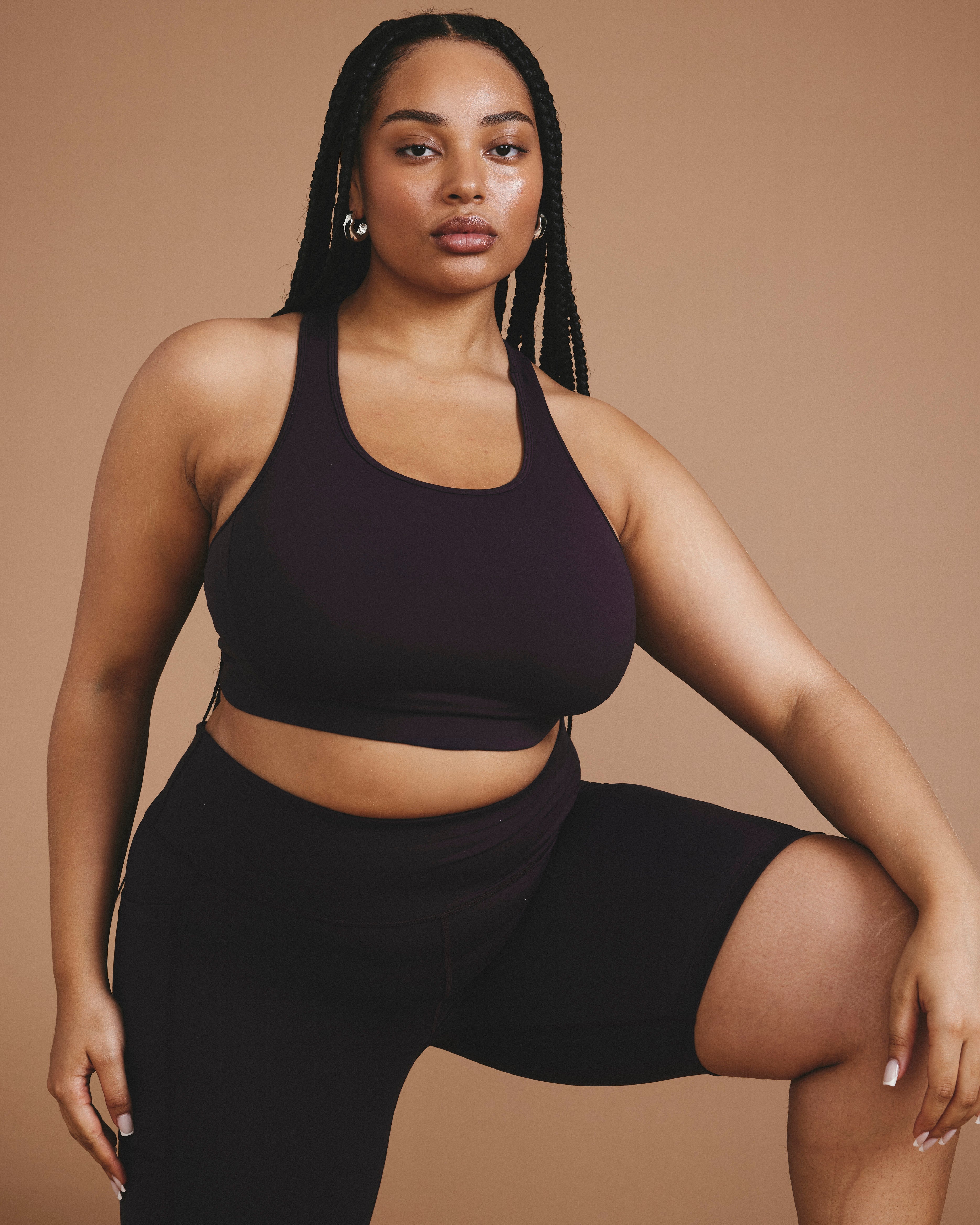 Next-to-Naked Racerback Sports Bra - Purple Jewel