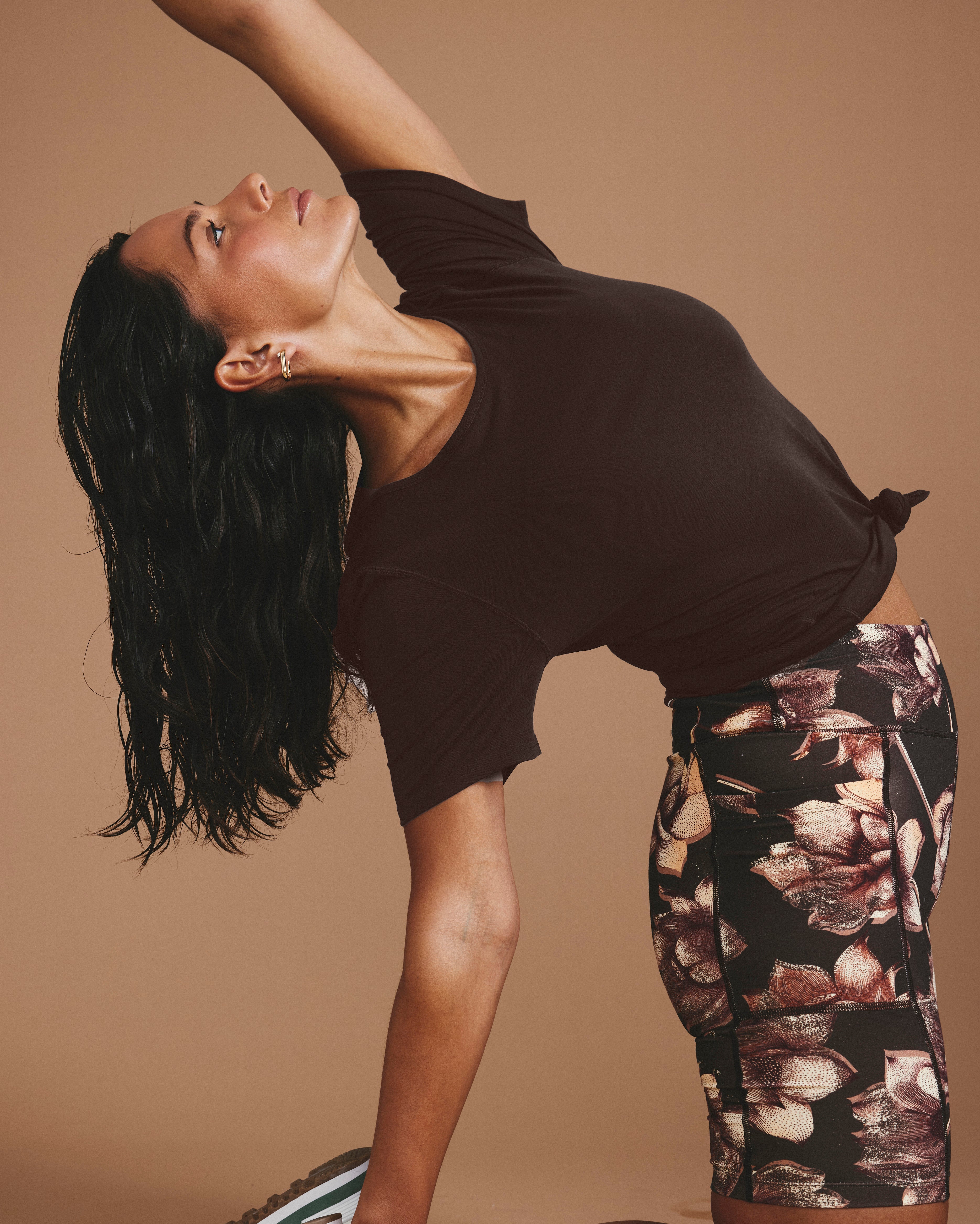 Mia Movement Tee - Deep Brown