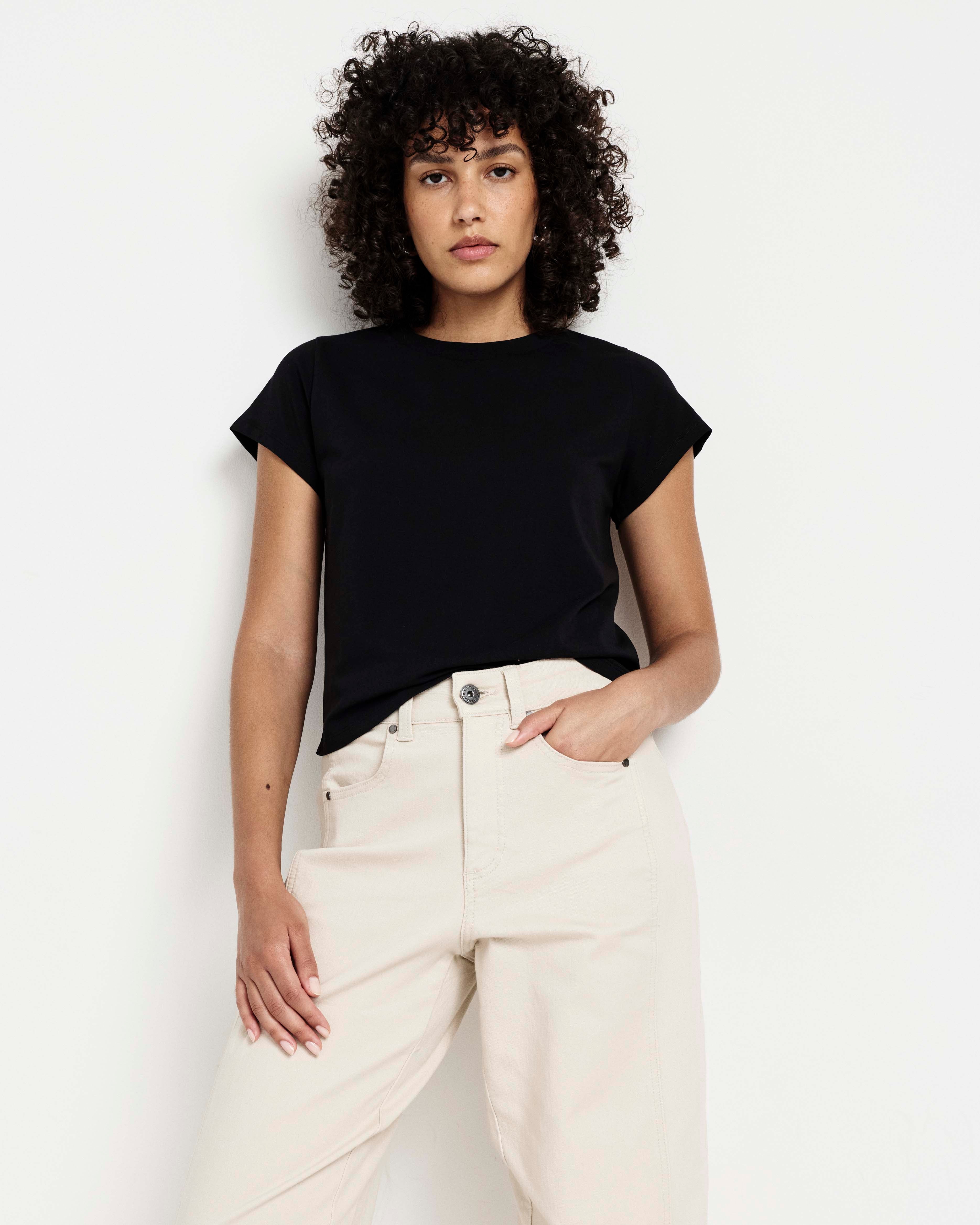Frenchie Easy Fit Tee - Black