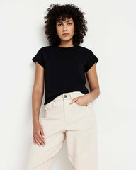 Frenchie Easy Fit Tee - Black