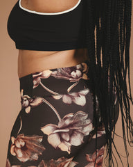 Next-to-Naked Cropped Legging - Lotus Print
