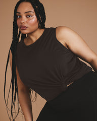 Mia Movement Tank - Deep Brown