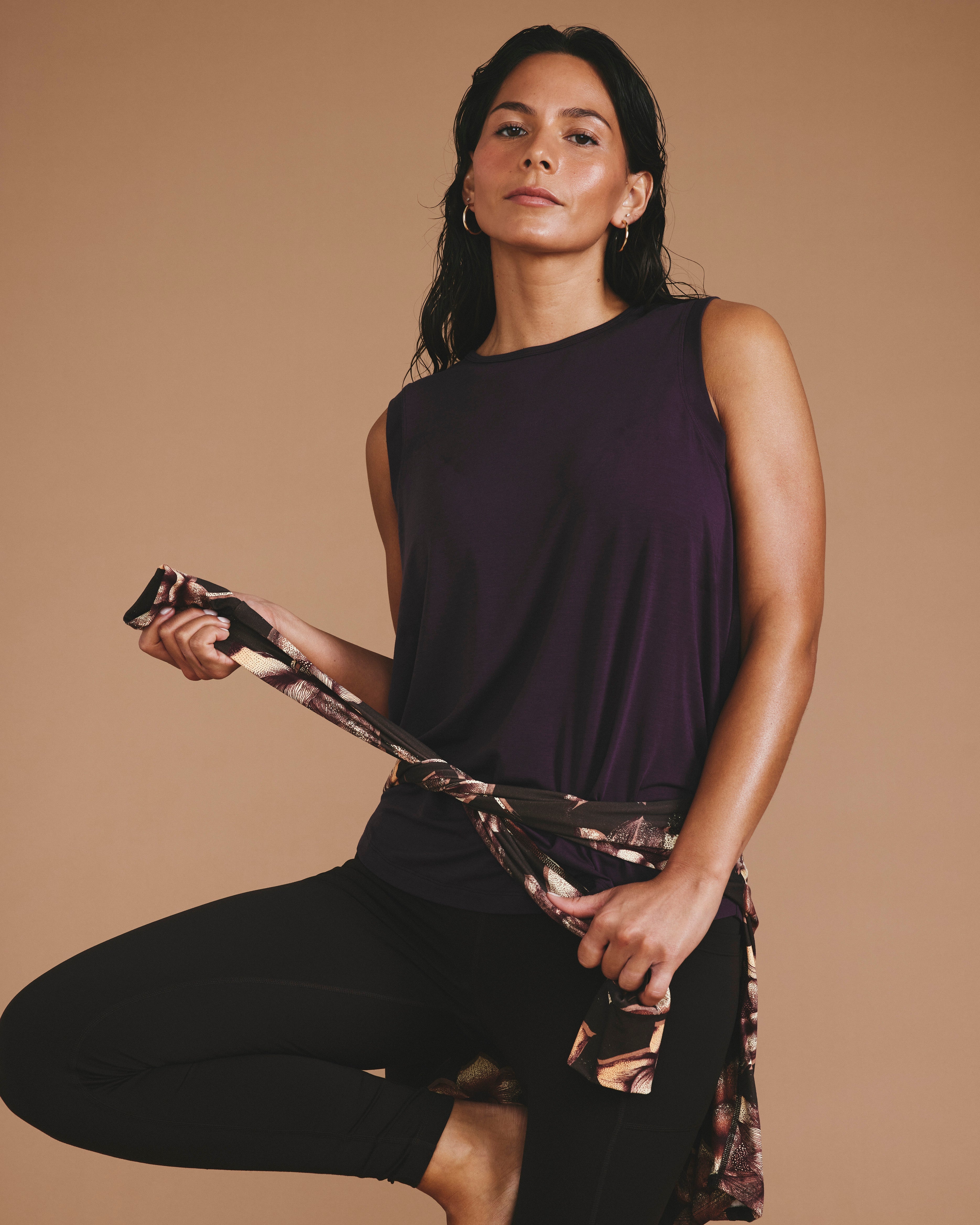 Mia Movement Tank - Purple Jewel
