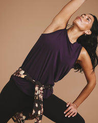 Mia Movement Tank - Purple Jewel