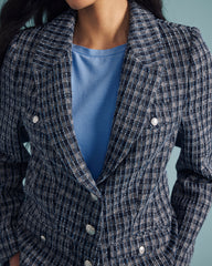4 Pocket Ponte Blazer - French Tweed