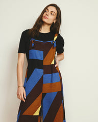 Kora Linen Blend Overalls - Beach Ombra Print
