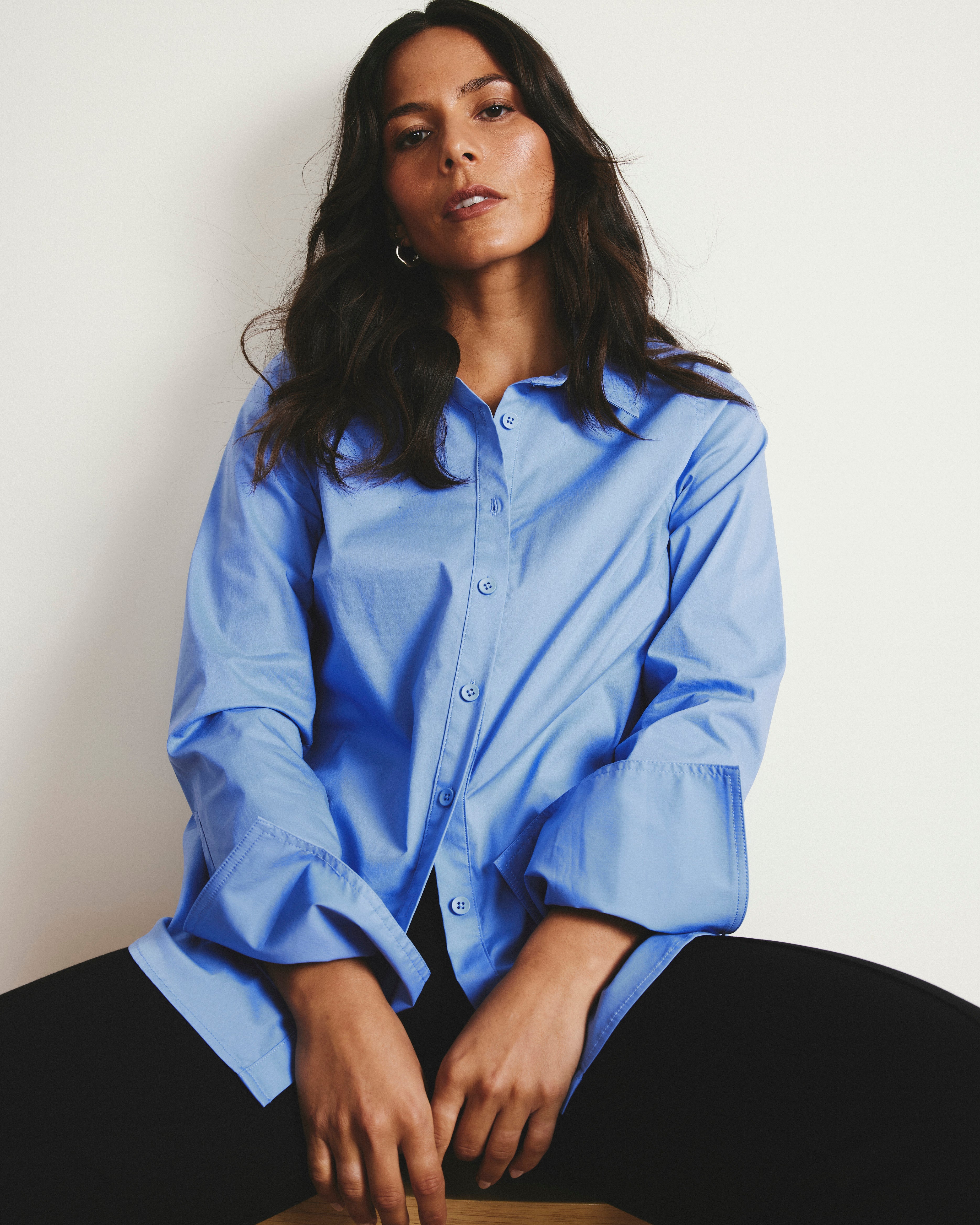 Henning x US Madison Shirt - Soft Blue