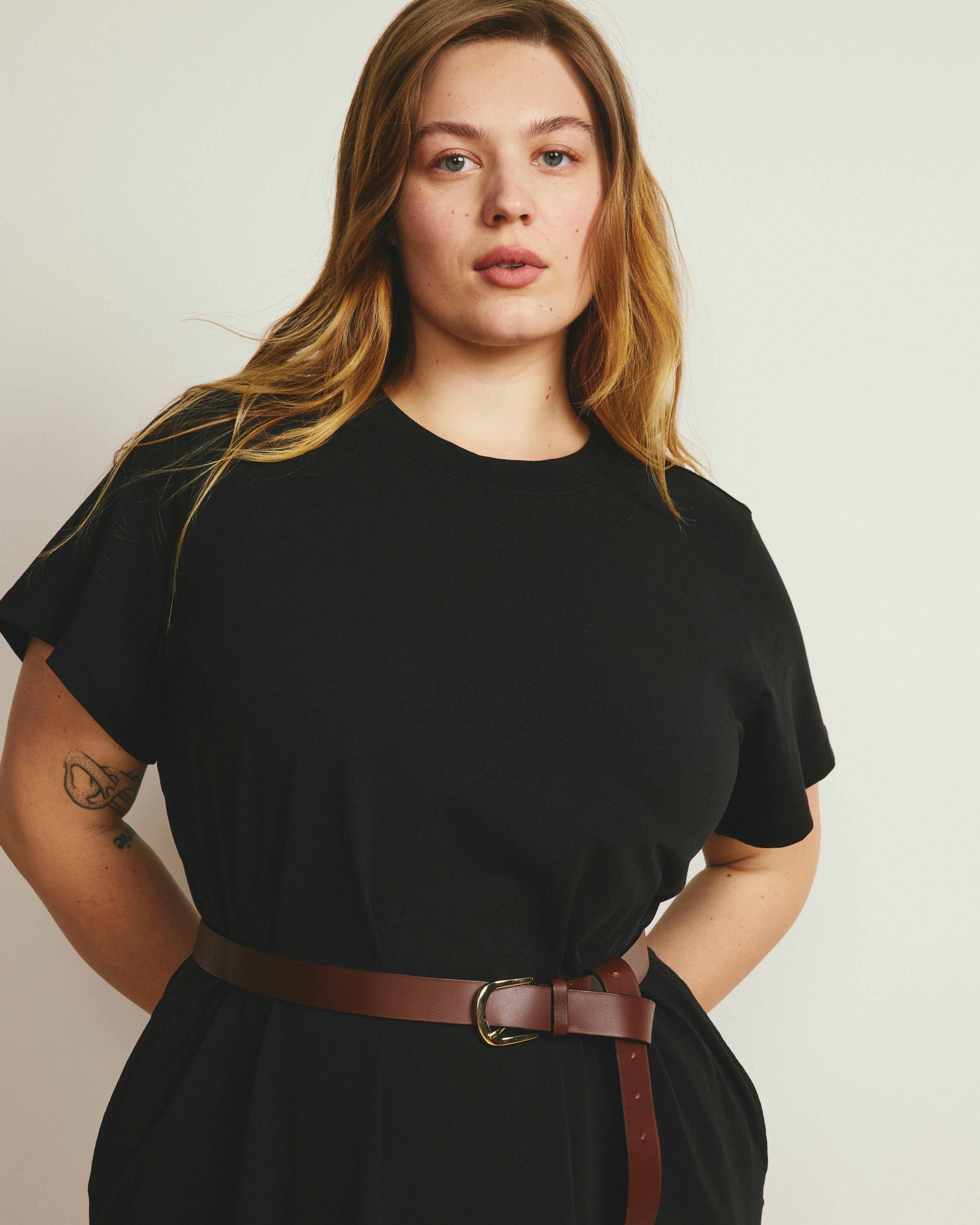 Maxi T-Shirt Dress - Black