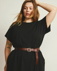 Maxi T-Shirt Dress - Black