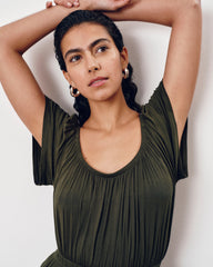 Kahlo Liquid Jersey Dress - Coratina Green