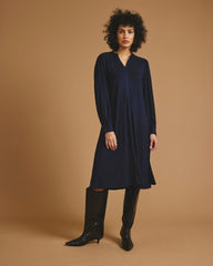 Gramercy Liquid Jersey Dress - Midnight