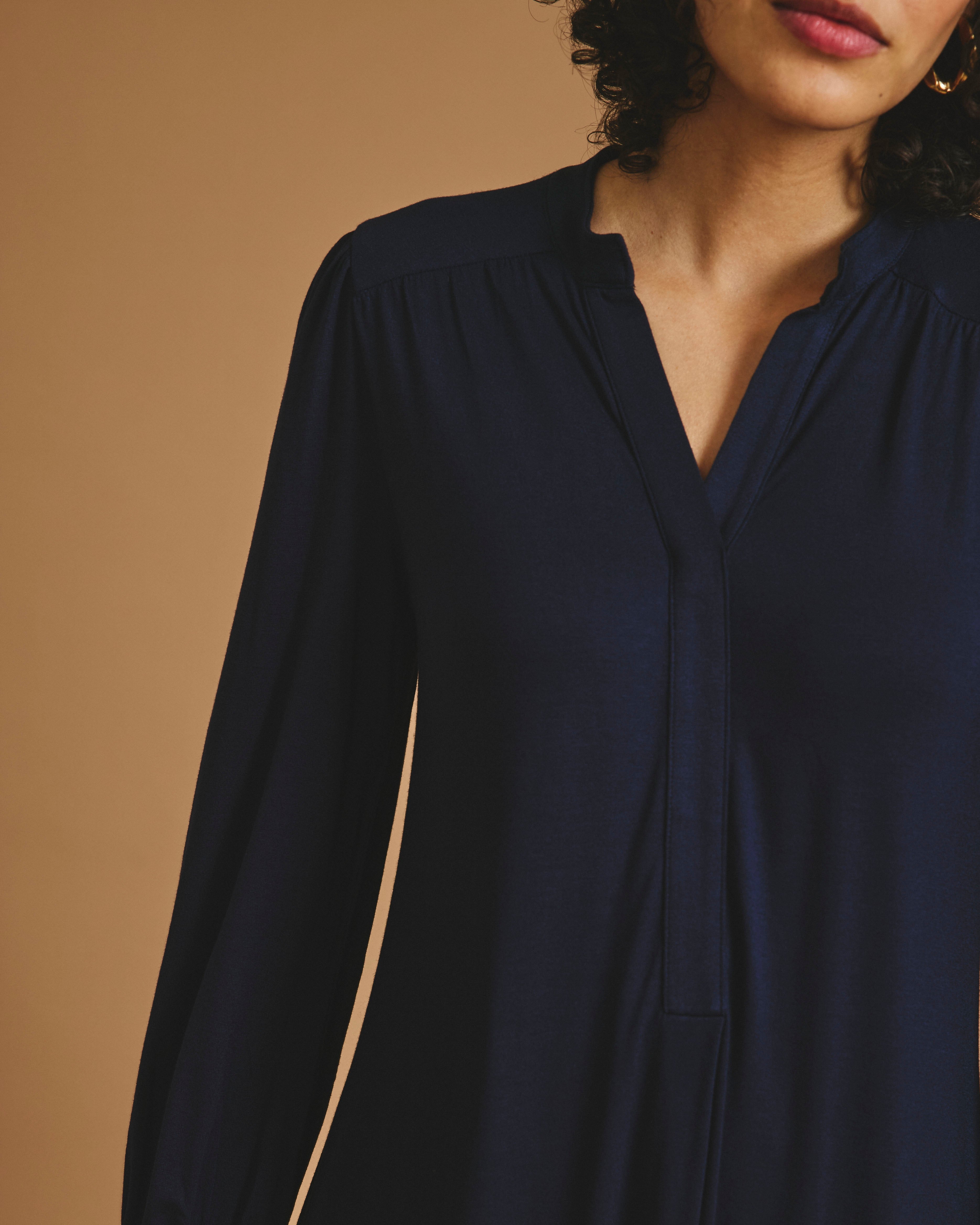 Gramercy Liquid Jersey Dress - Midnight