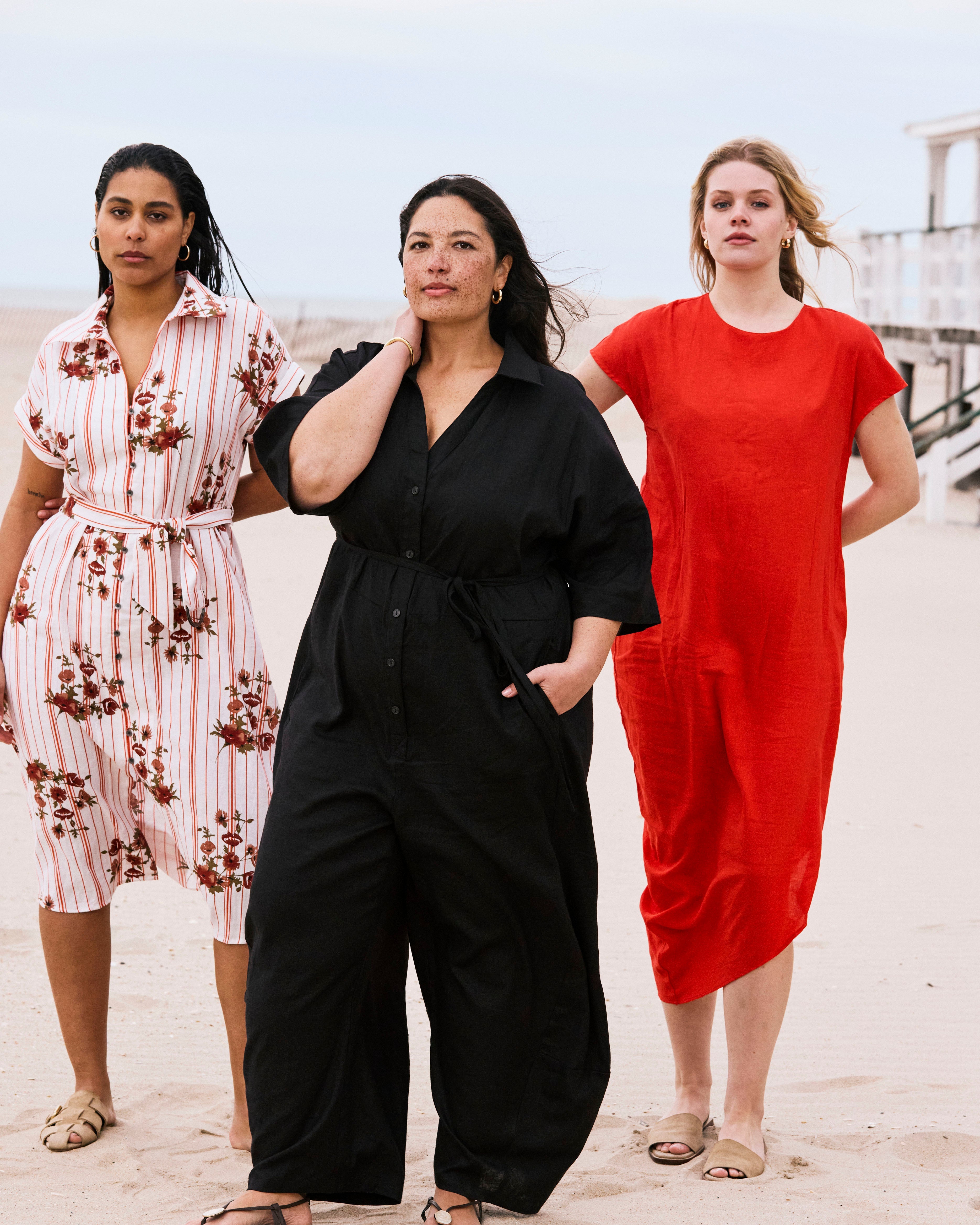 Maggie Barrel Leg Linen Blend Jumpsuit - Black