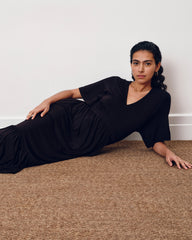 Ravello Liquid Jersey Dress - Black