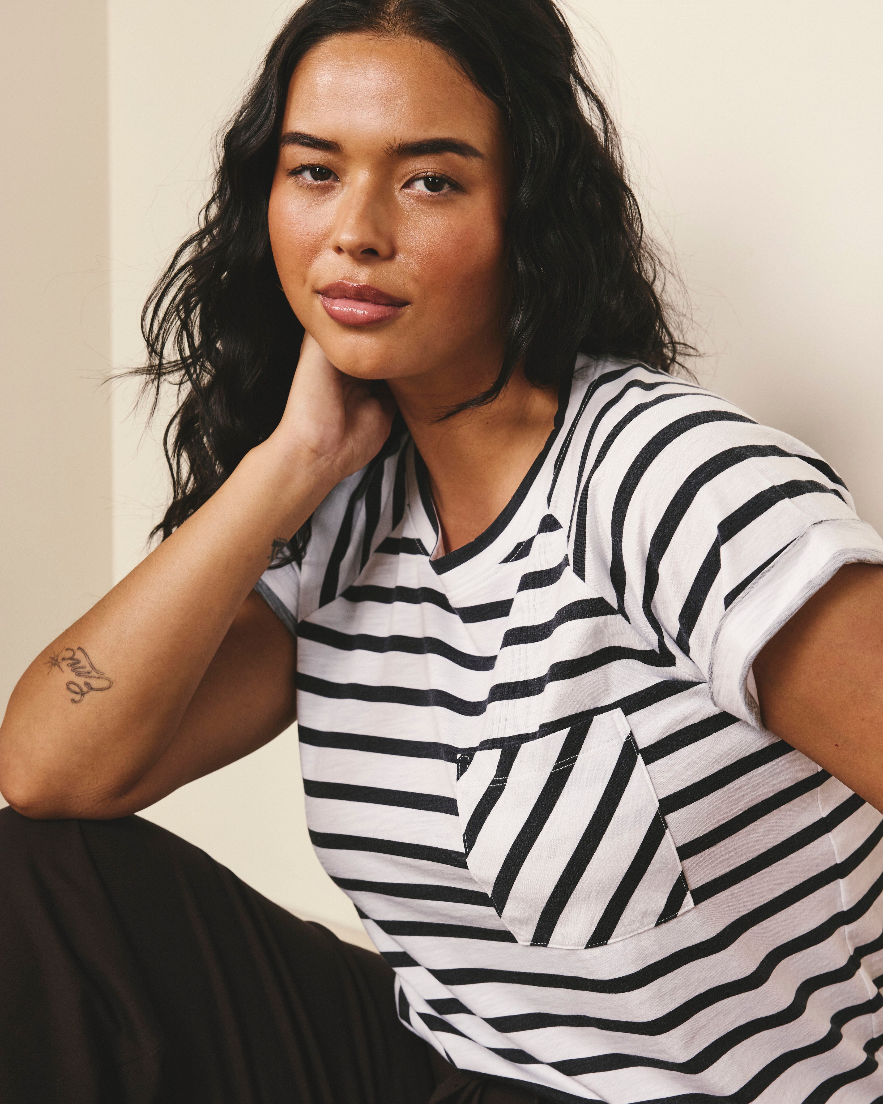 Light-As-Air Boy Tee - Zen Stripe