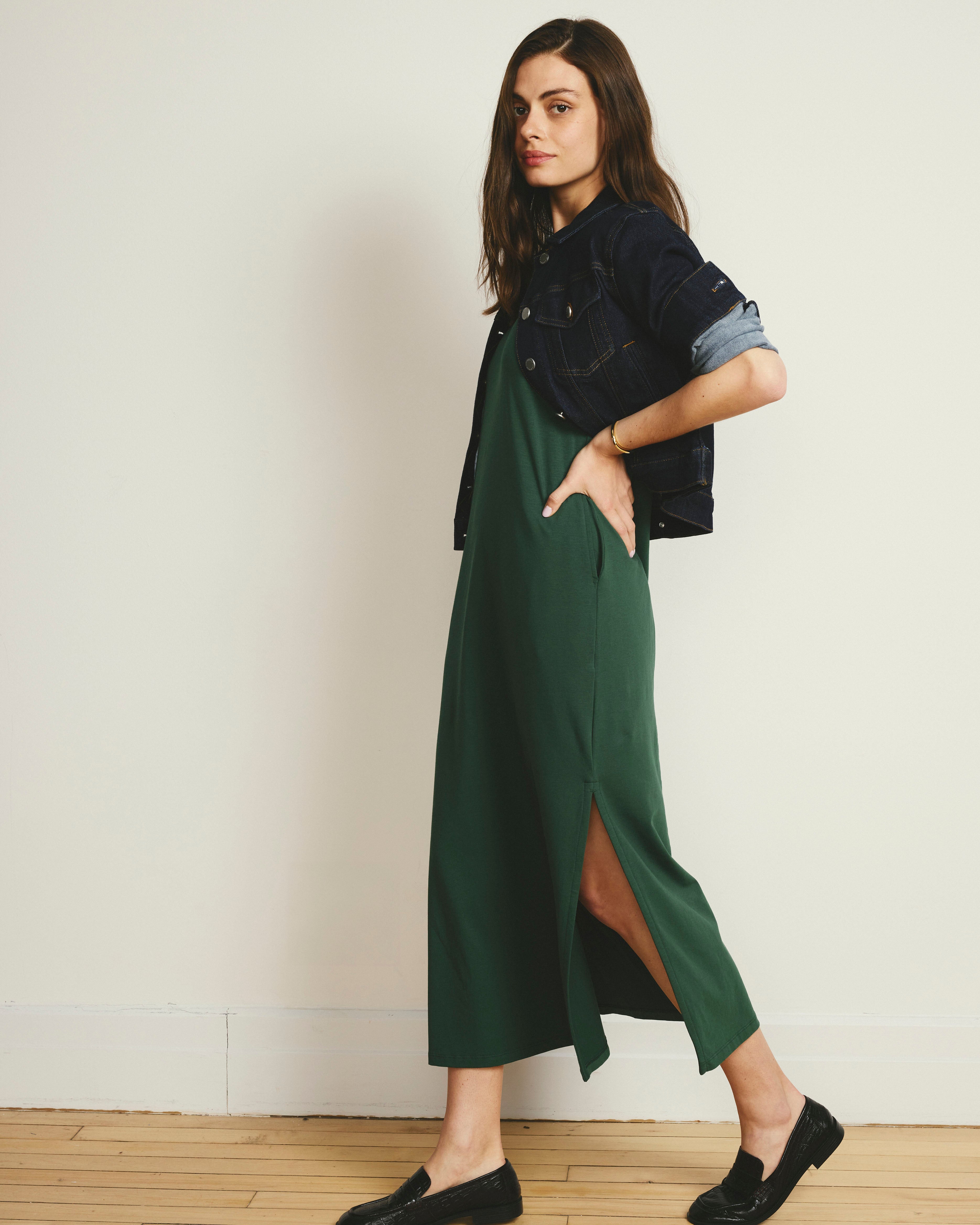 Maxi T-Shirt Dress - Conifer