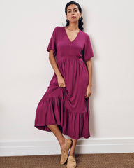 Ravello Liquid Jersey Dress - Rothko Purple