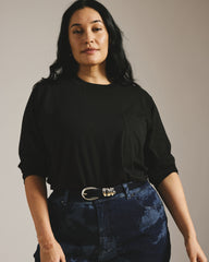 Long Sleeve Garcon Tee - Black