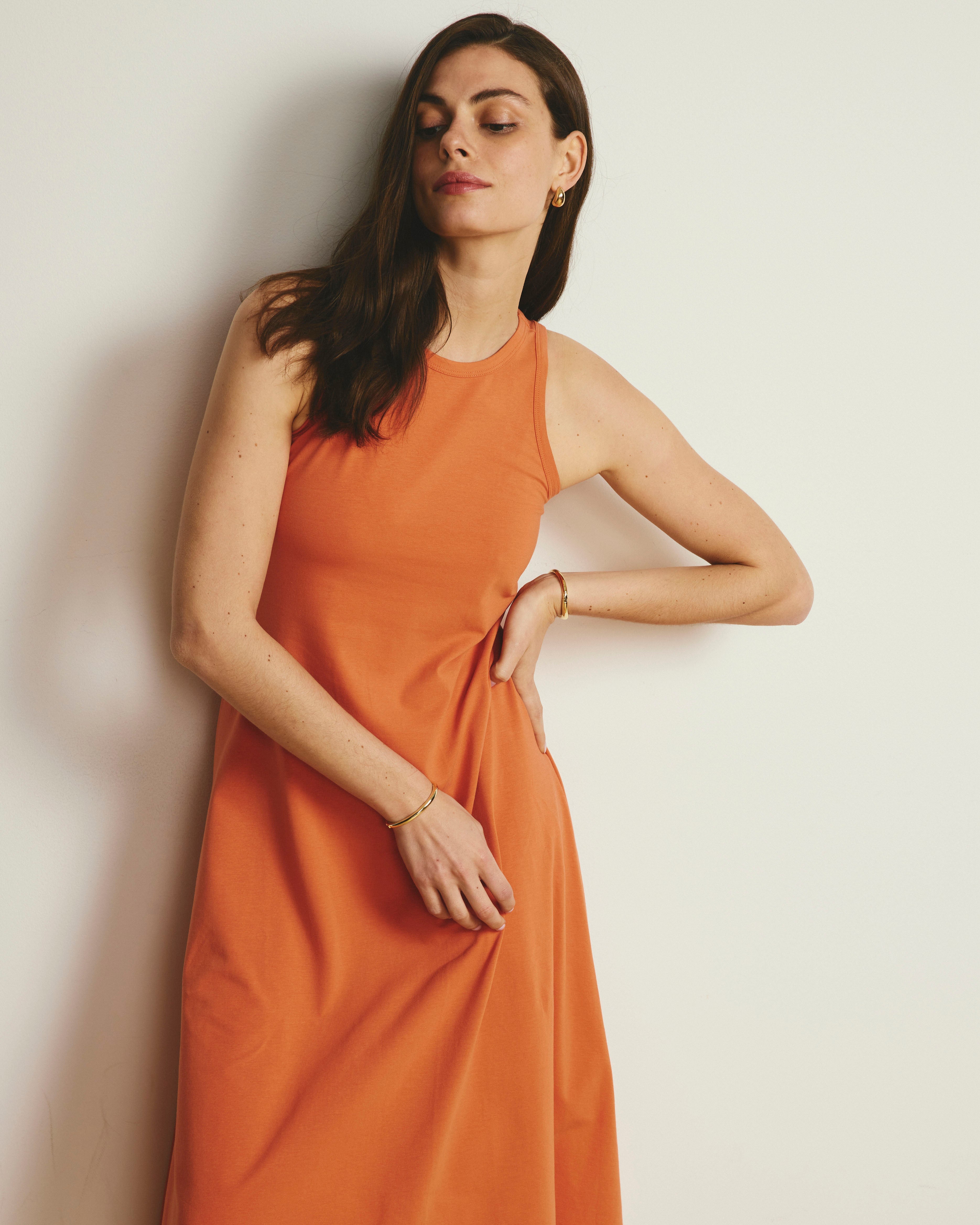 Sardinia Tank Dress - Italian Orange