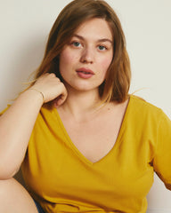 Double V Tee - Goldenrod