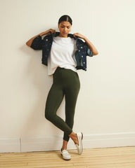Roya Cropped Leggings 23 Inch - Nori