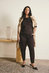 Meridien Zip Sweatshirt - Deep Brown