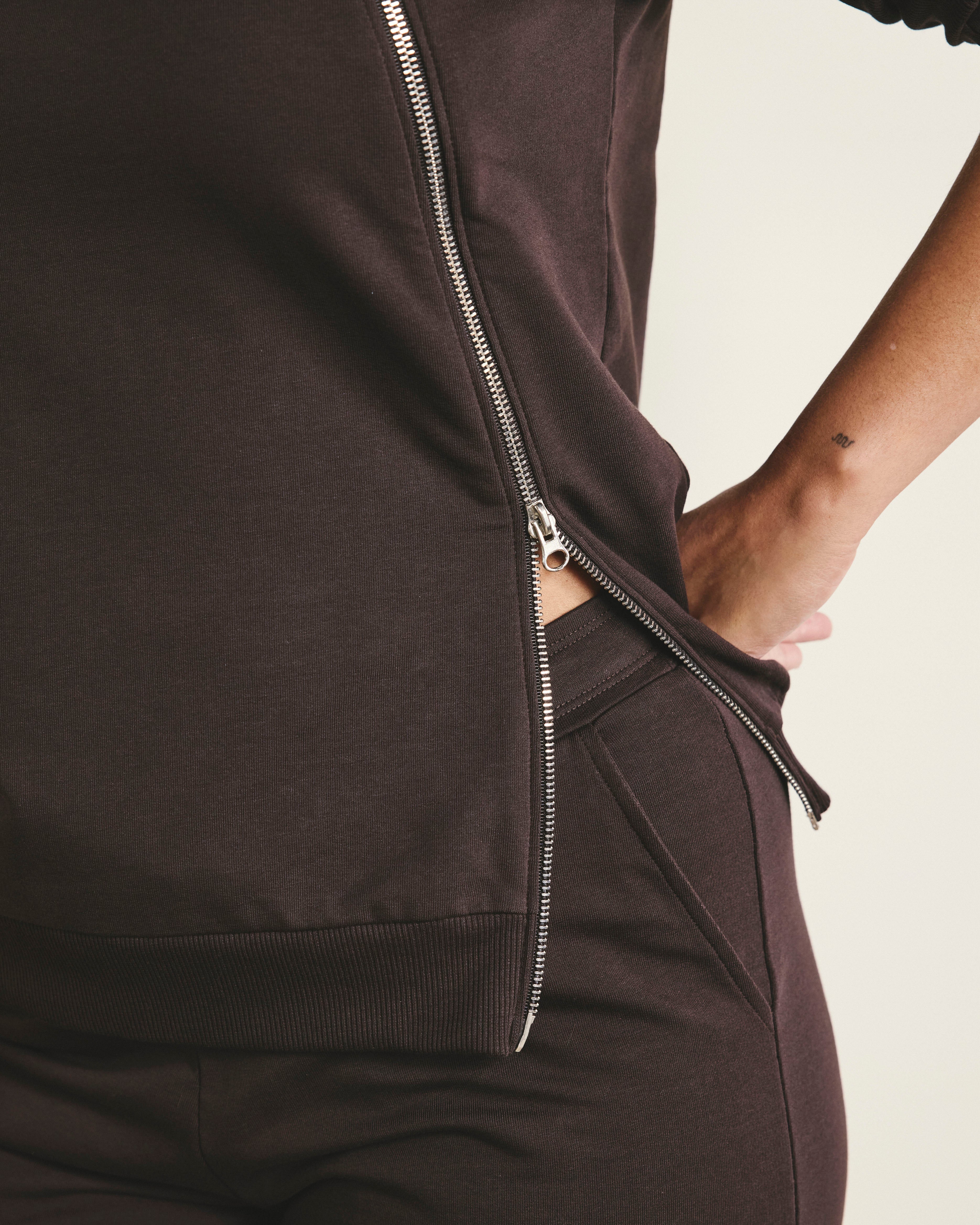 Selma French Terry Jogger - Deep Brown
