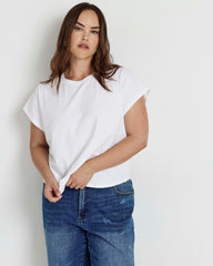 Frenchie Easy Fit Tee - White