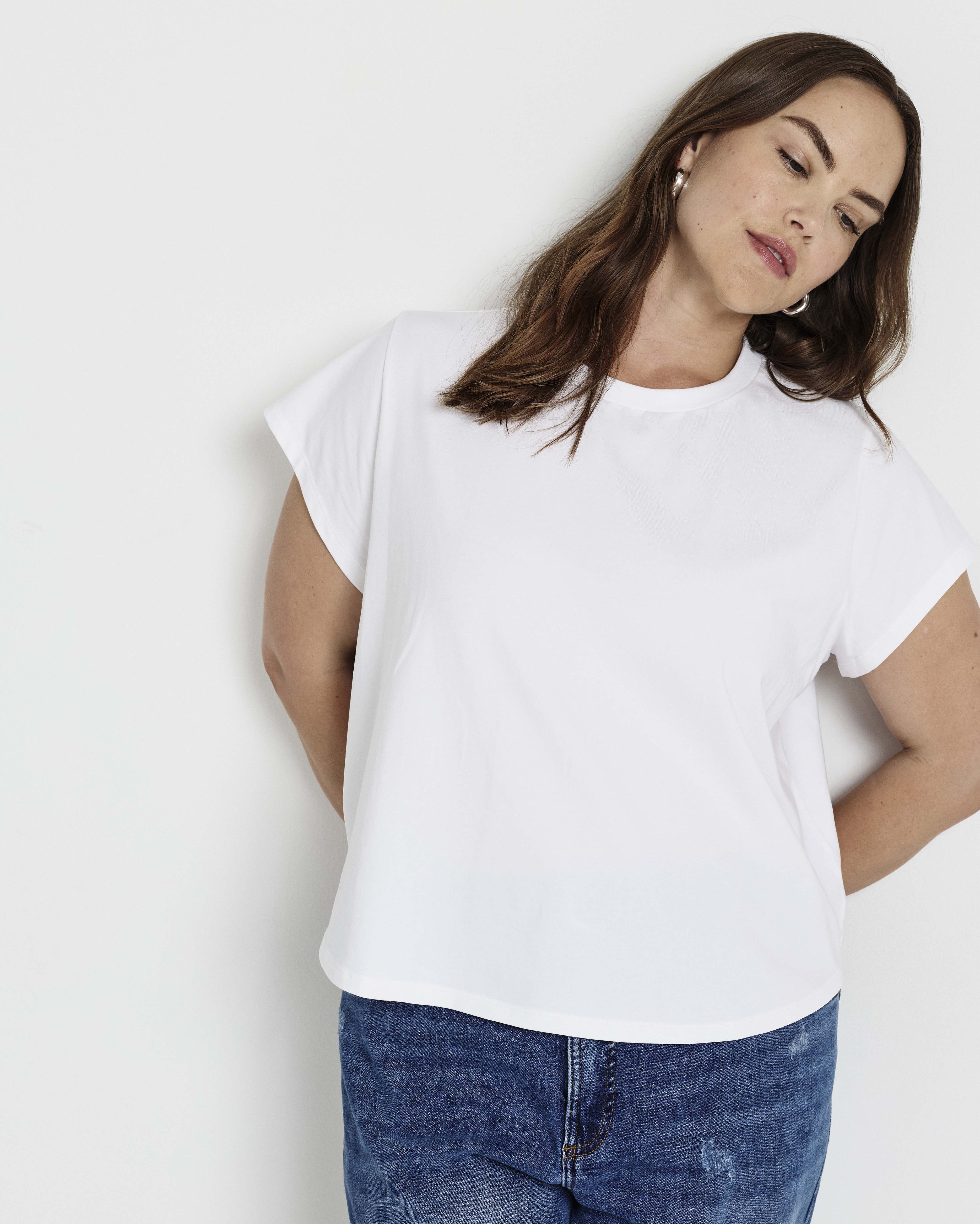 Frenchie Easy Fit Tee - White