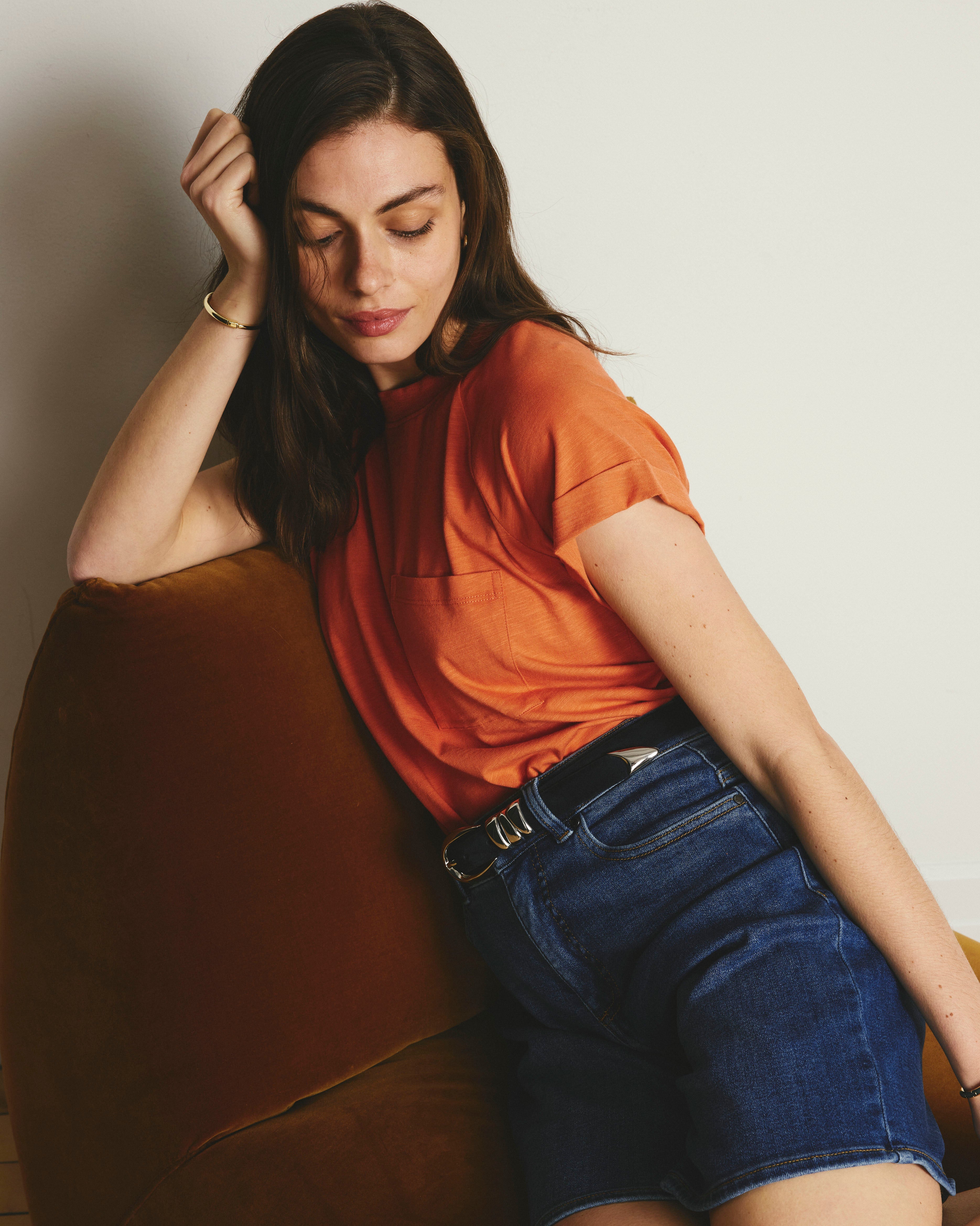Light-As-Air Boy Tee - Italian Orange