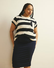 Danube Jersey Skirt - Midnight