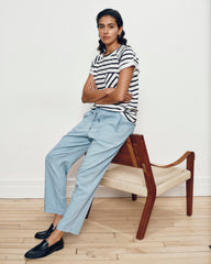 Perfect Tencel Chambray Off-Duty Pants - Morning Blue