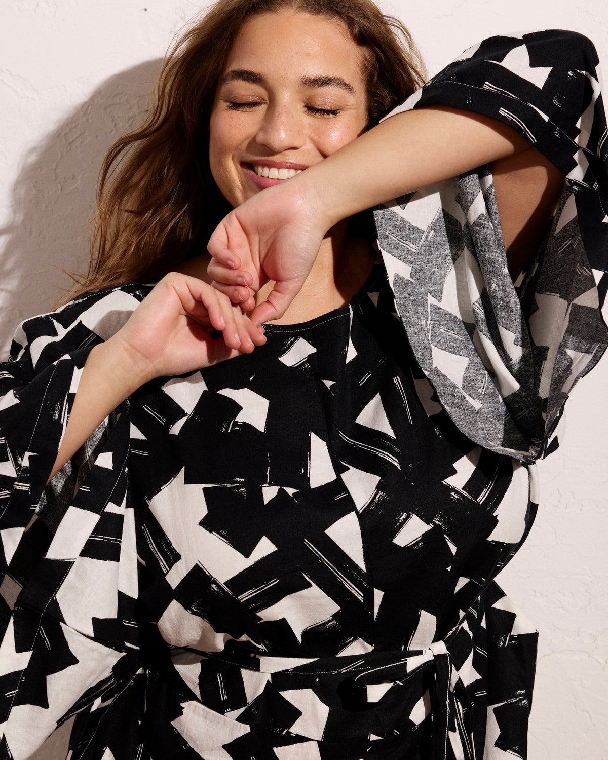 Lio Linen Blend Dress - Santiago Print