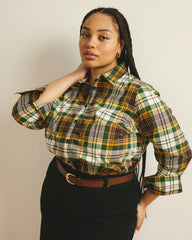 Henning x US Madison Shirt - Brown Plaid