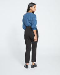 Smart Signature Ponte Pants - Slate Pinstripe