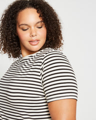 Tee Rex - Ecru/Black Stripe