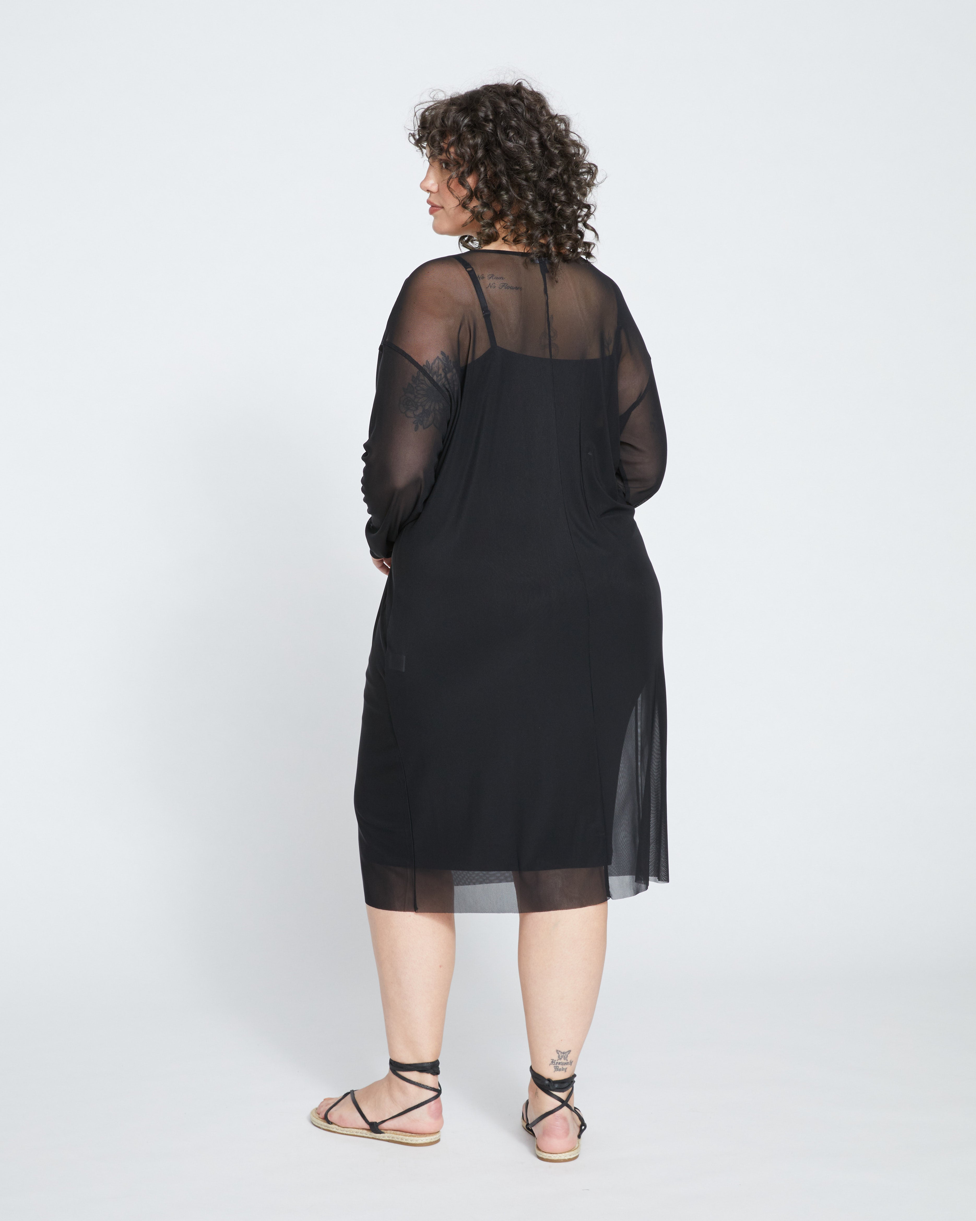 Thames Fog Dress - Black