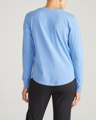 Long Sleeve V Rex - Seaside Blue