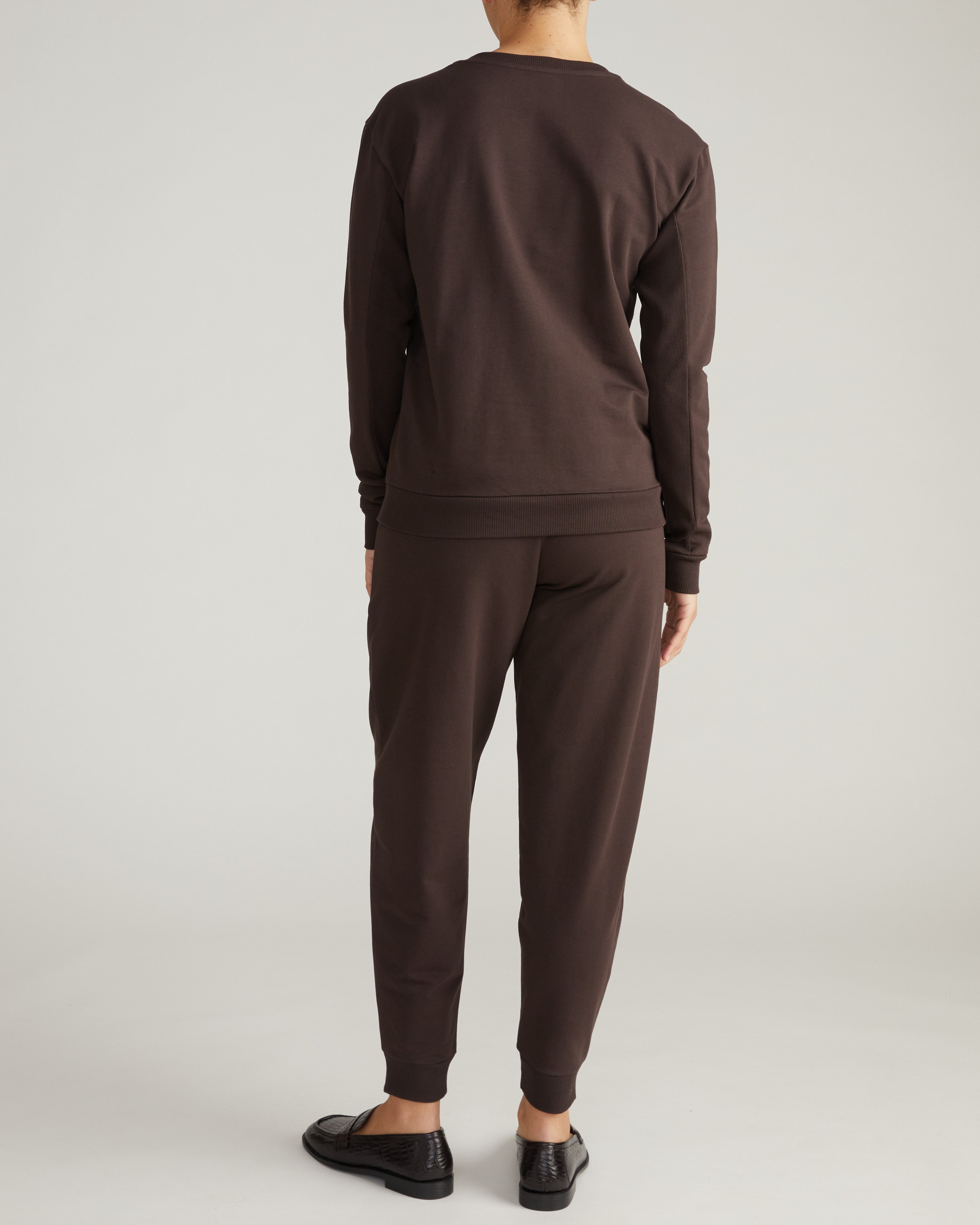 Meridien Zip Sweatshirt - Deep Brown