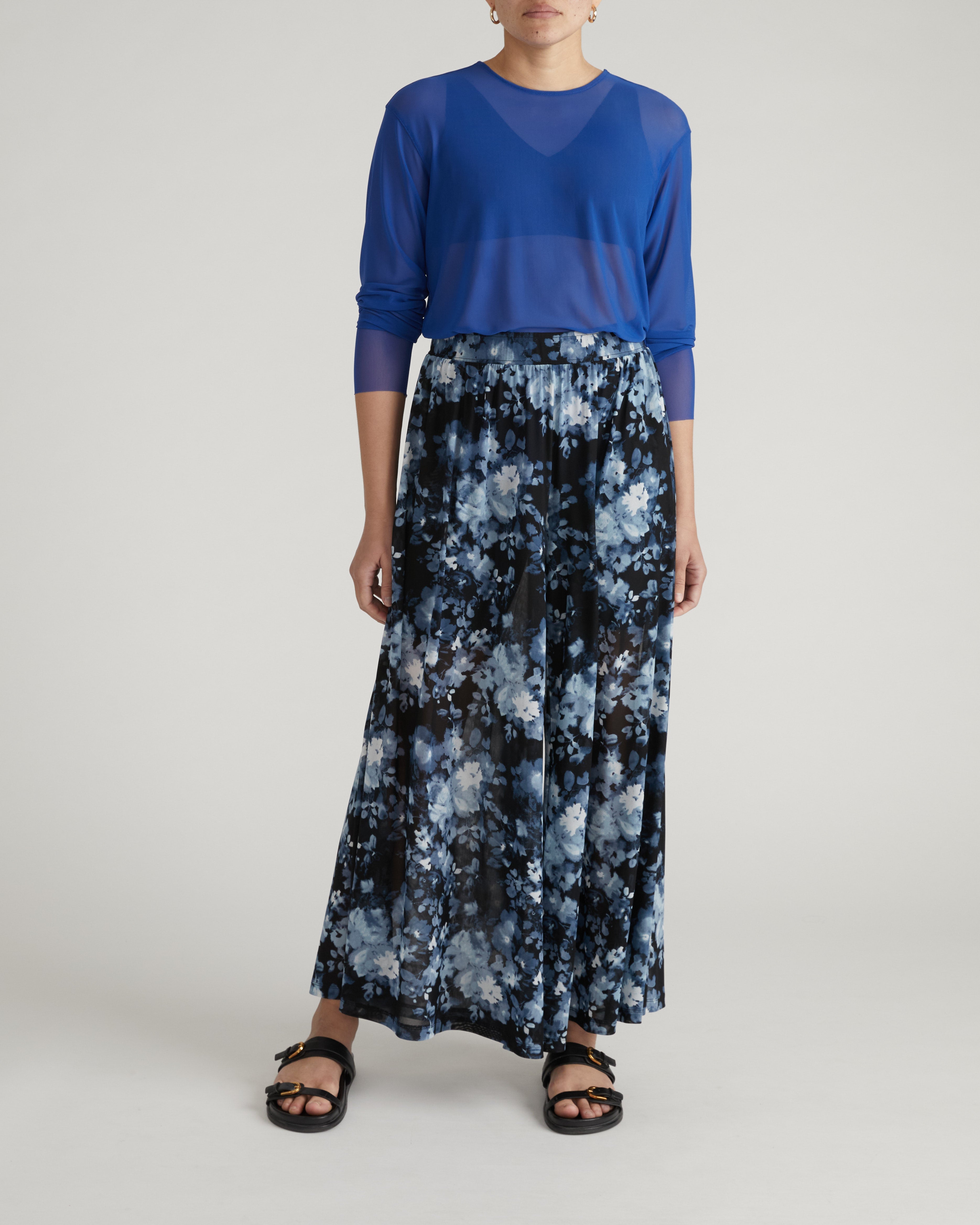 Thames Fog Top - Ultramarine