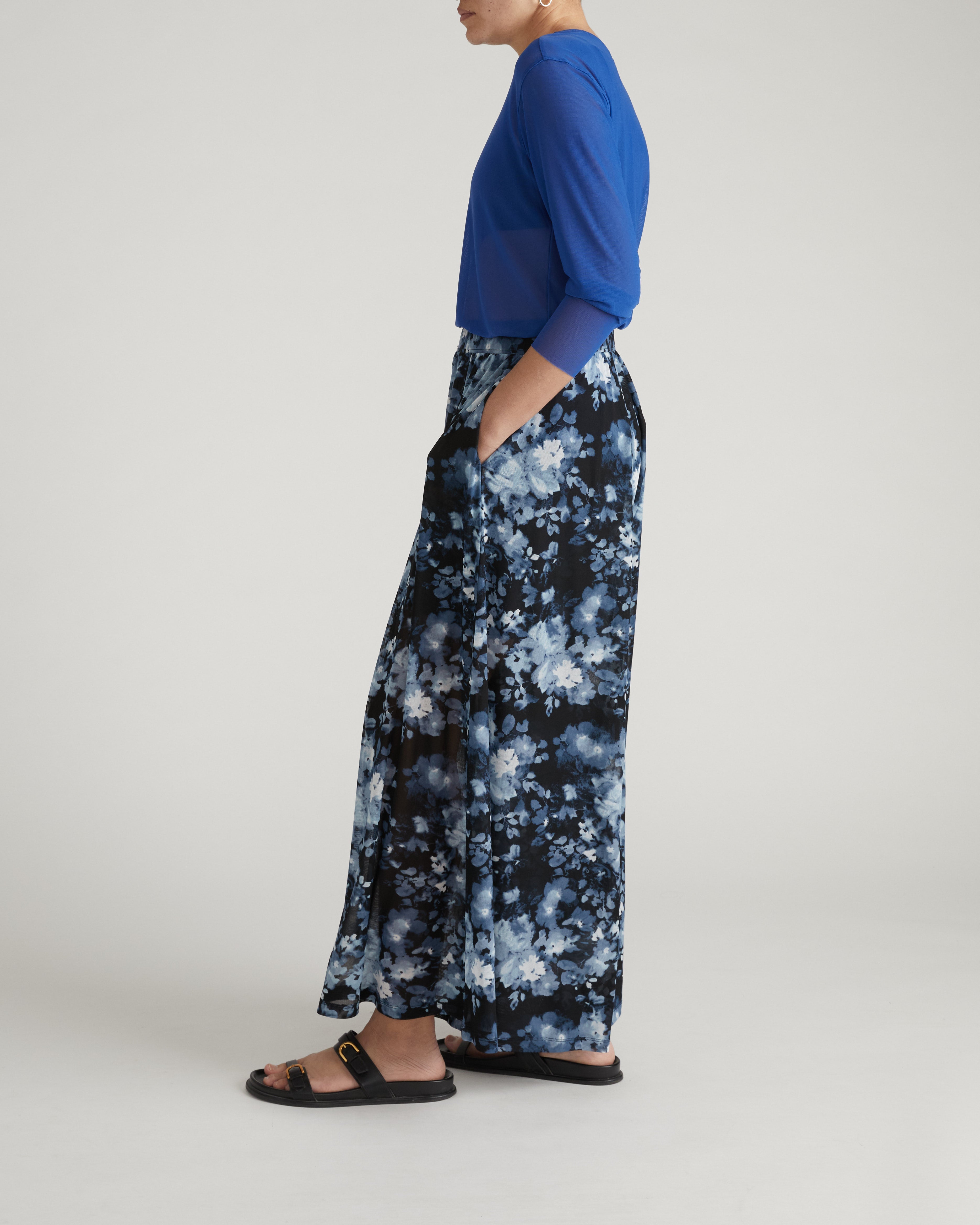 Thames Fog Top - Ultramarine