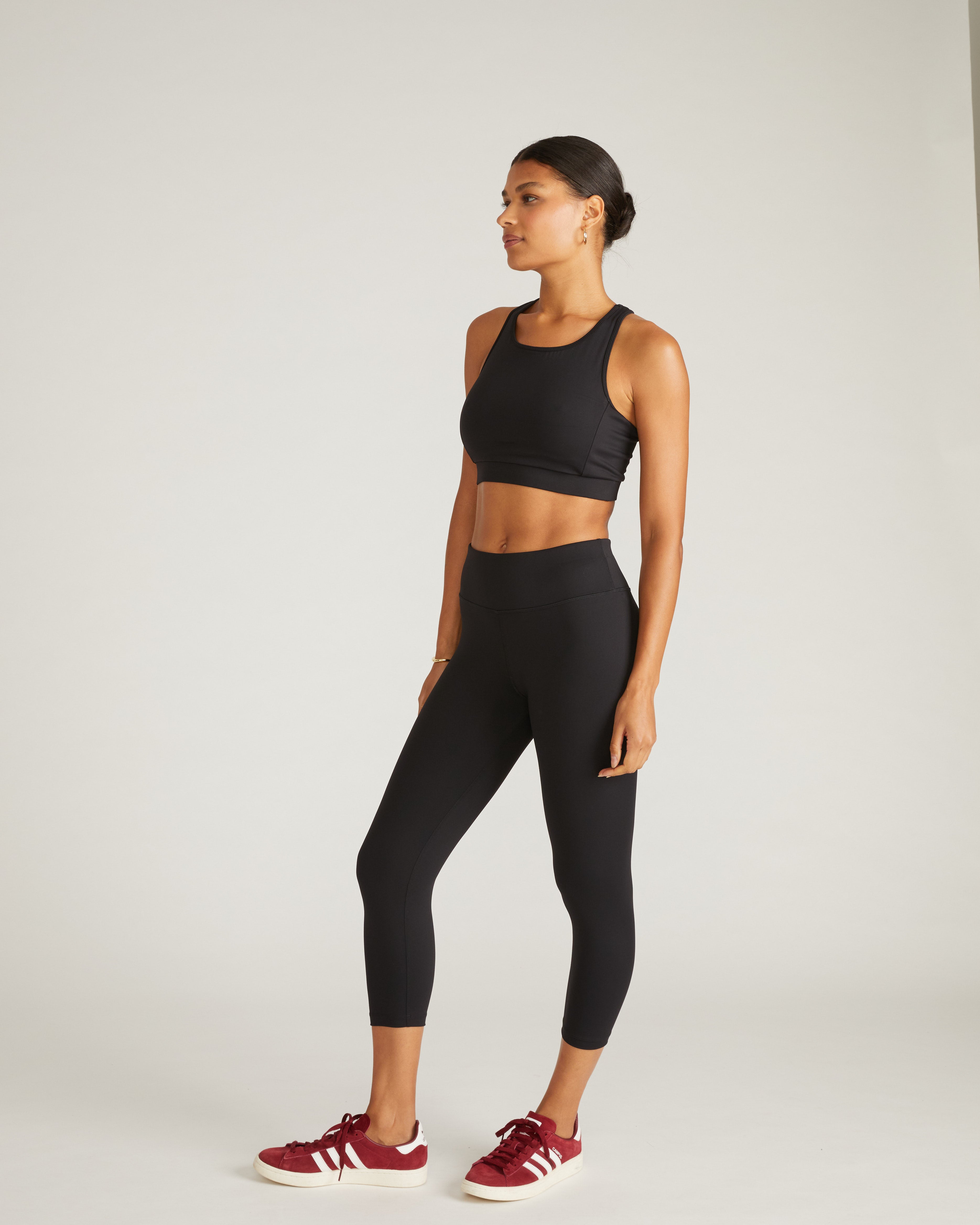 Next-to-Naked Racerback Sports Bra - Black