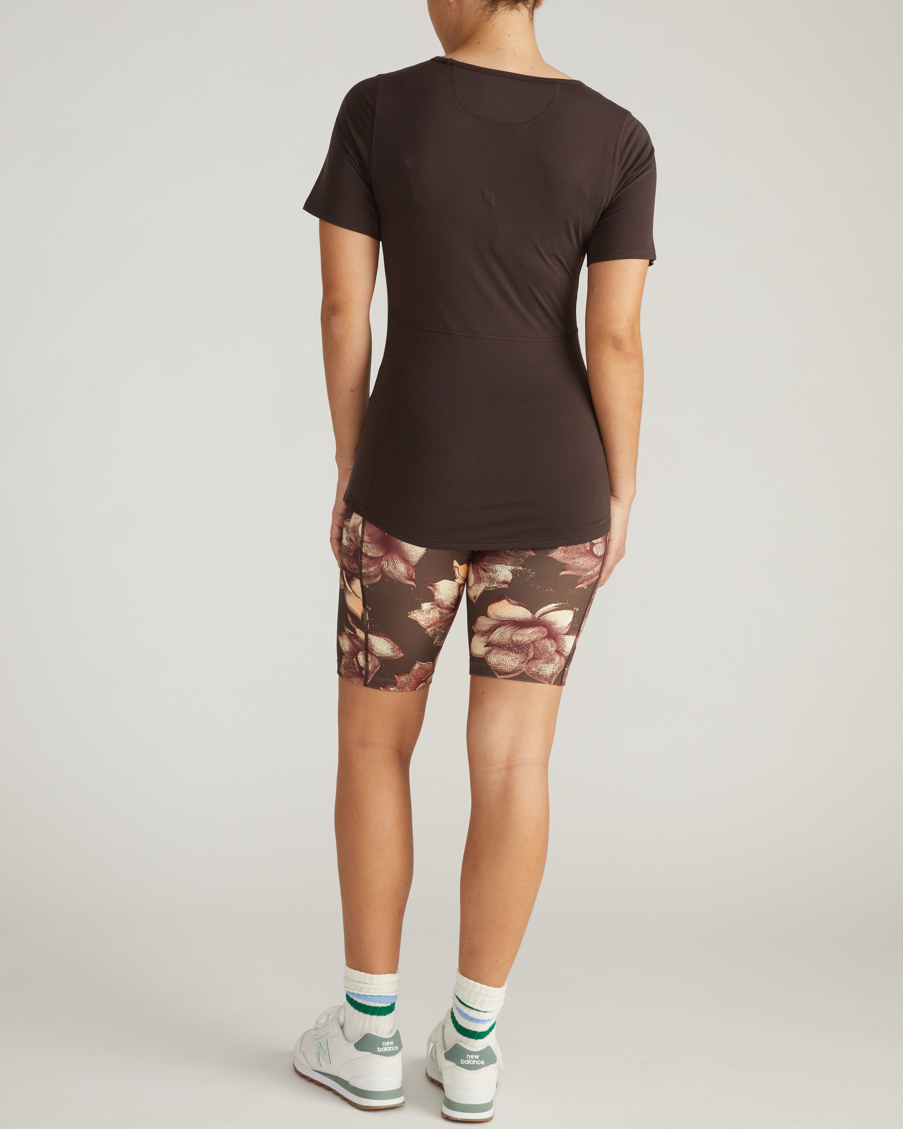 Mia Movement Tee - Deep Brown