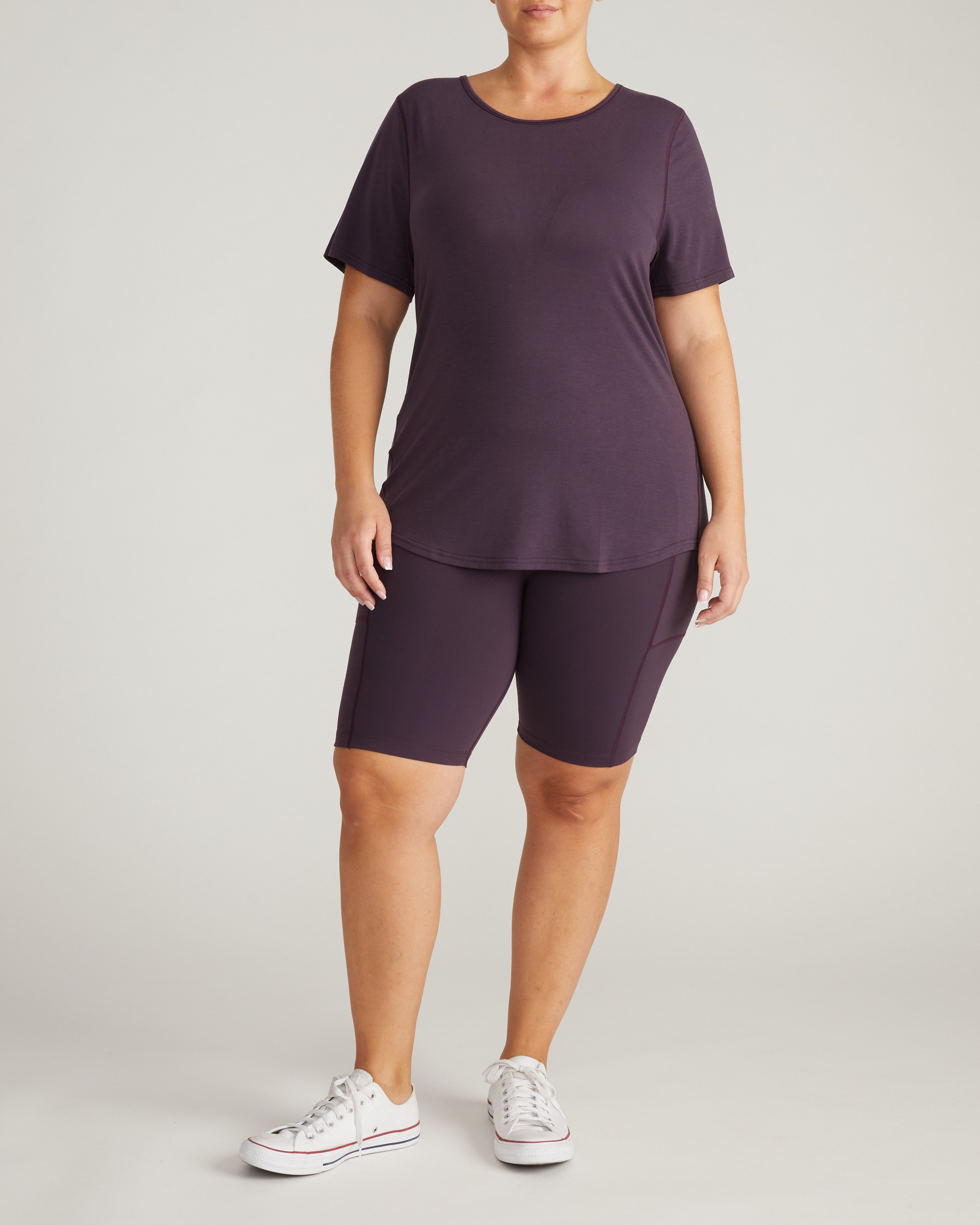 Mia Movement Tee - Purple Jewel