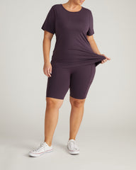 Mia Movement Tee - Purple Jewel